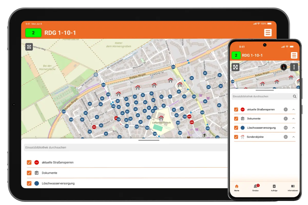 Fireboard Mobile App - Einsatzbibliothek