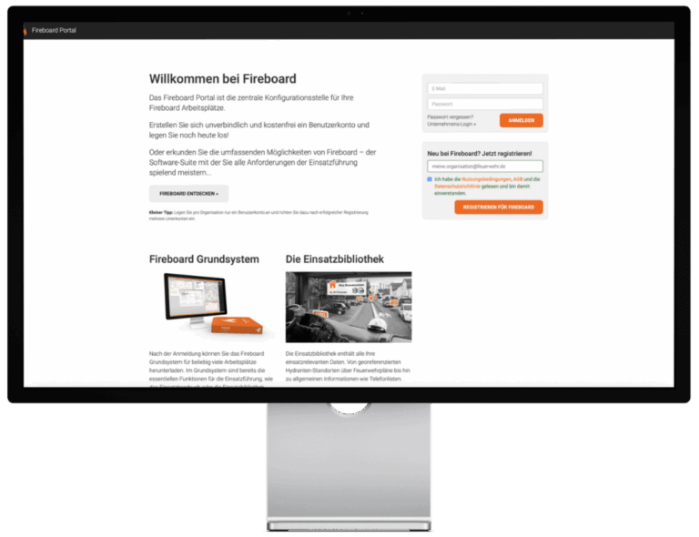 Fireboard Portal - Zentrale Verwaltung von Einsatzdaten, Arbeitsplätzen und Schnittstellen