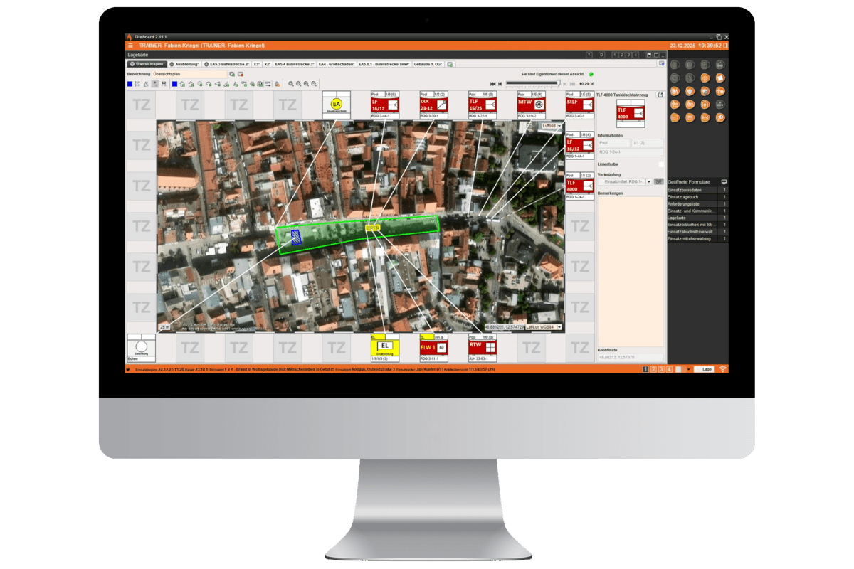 Fireboard Modul Lagekarte | Taktische Zeichen