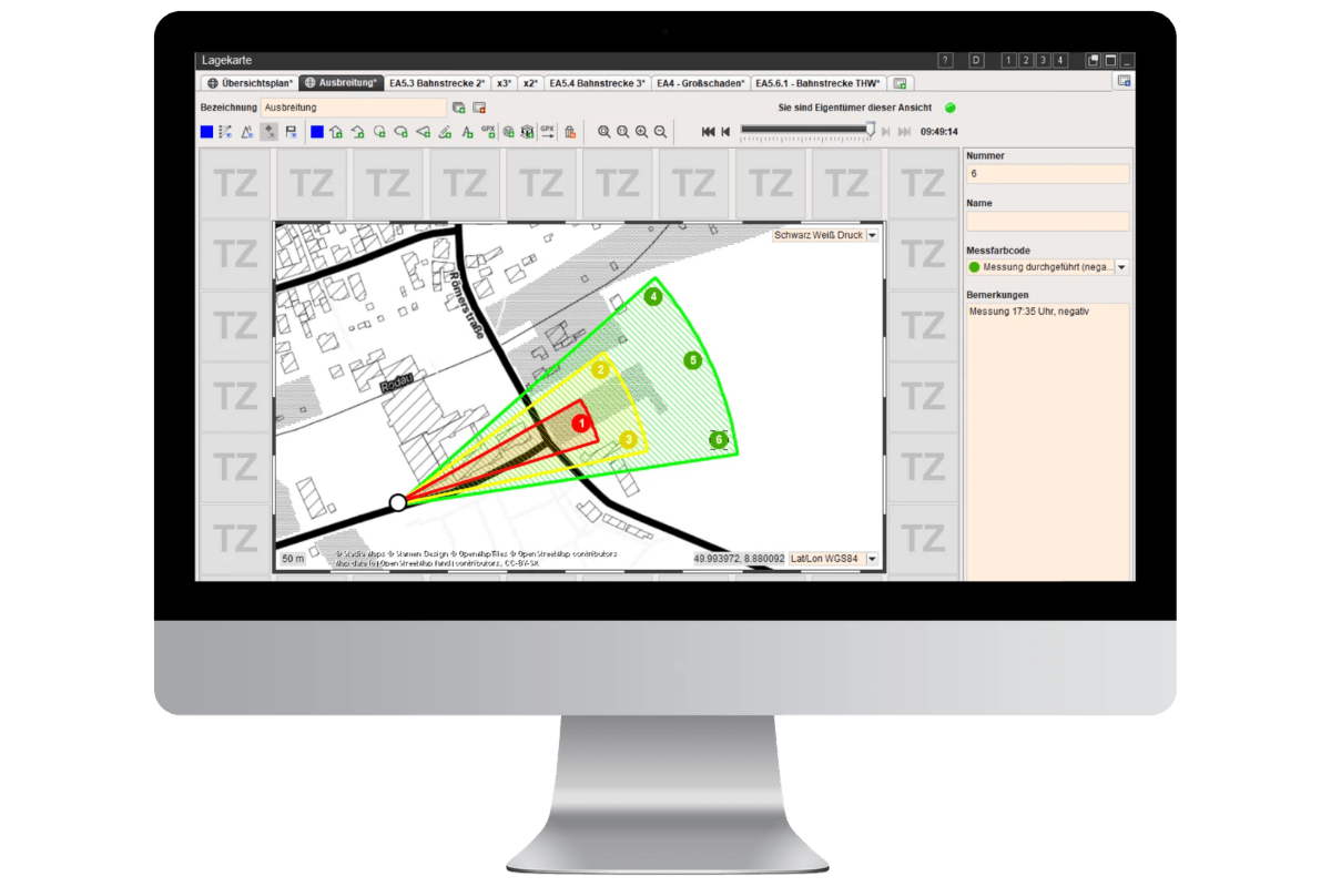Fireboard Modul Lagekarte | Tracks, Routen, Wegpunkte